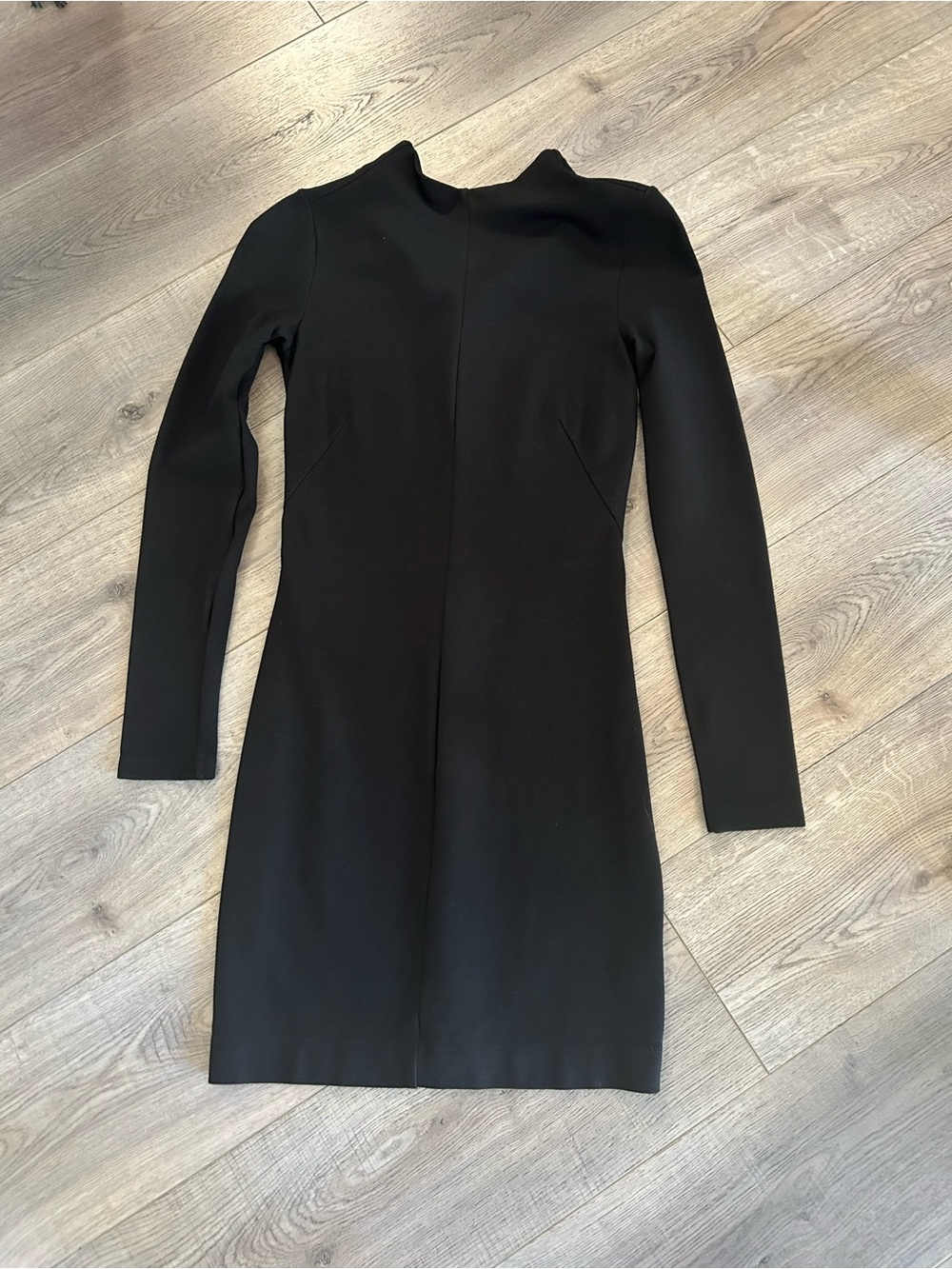 Aritzia Babaton Black Long-Sleeve Sheath Dress